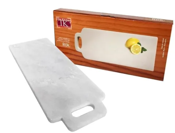 Tabla para picar/servir de Mármol con asa 38*15
