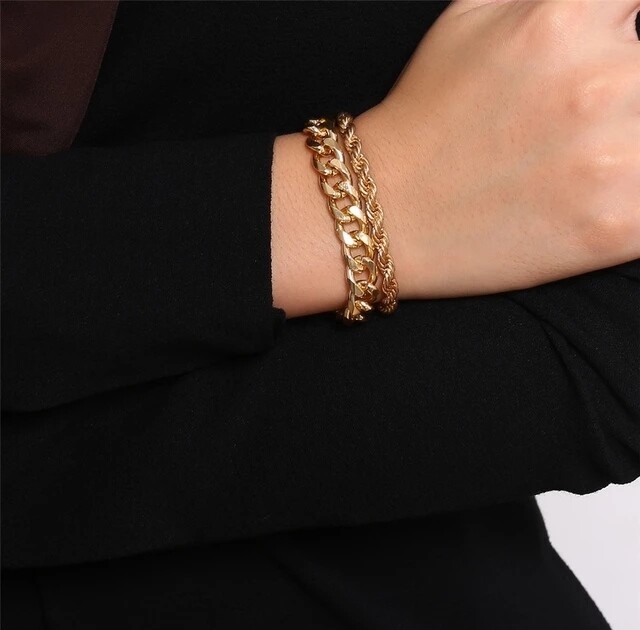 Vintage Twist Chain Anklet Bracelet