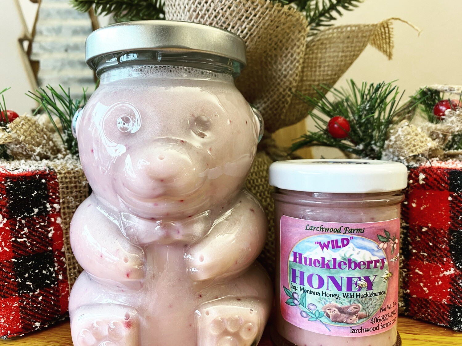 Huckleberry Creme Honey Bear