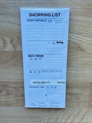 Seattle Seed Co Shopping List