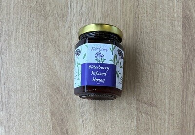 Elderberry Infused Honey Large