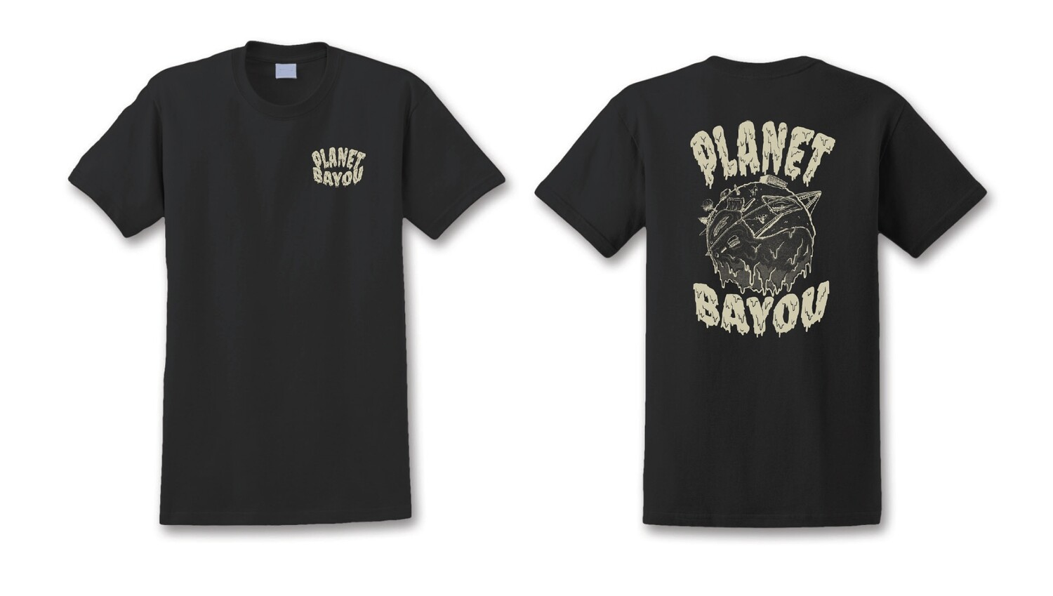 Planet Bayou T-shirt, Black