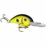 STRIKE KING PRO-MODEL CRANK BAIT 3XD BLACK CHARTREUSE 