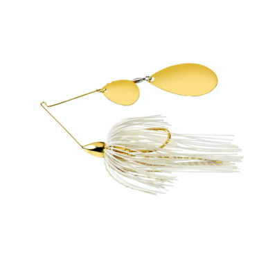 WAR EAGLE SPINNERBAIT 2-INDIANA 3/8 OZ GOLD WHITE GOLD