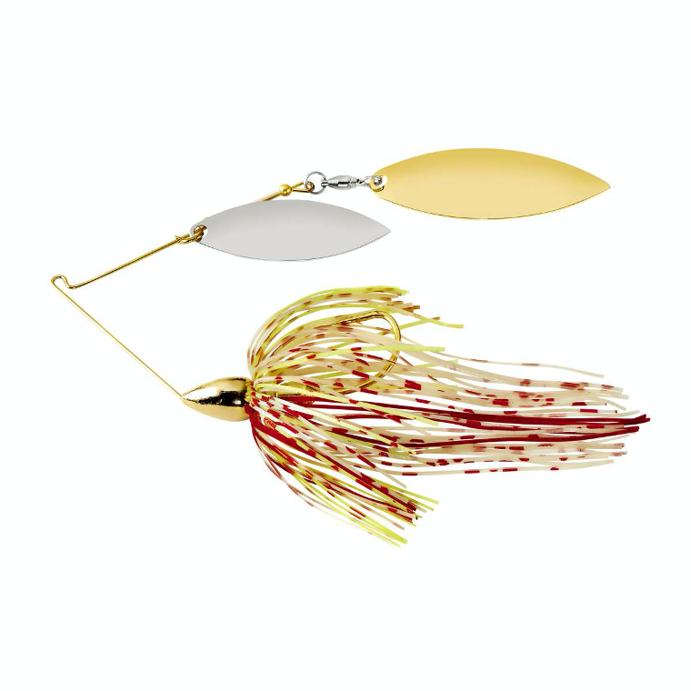 WAR EAGLE SPINNERBAIT 2-WILLOW 3/8OZ GOLD BLEEDING SHAD