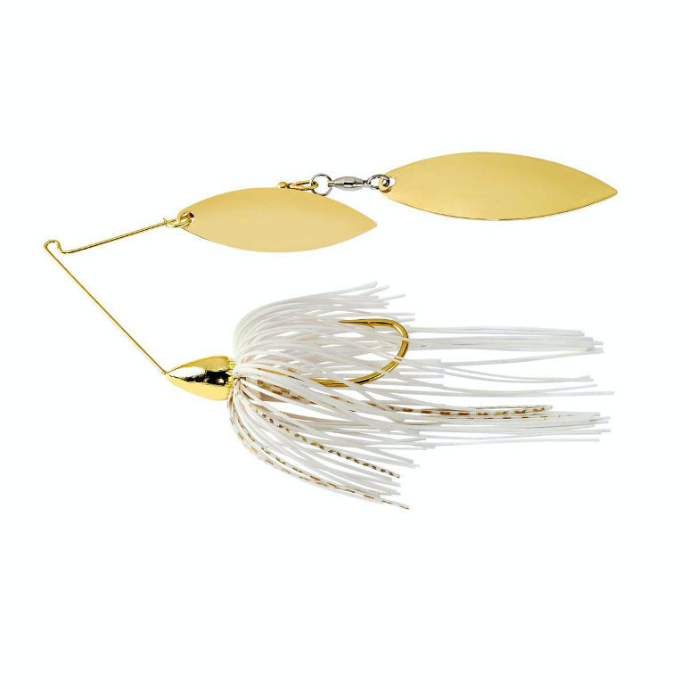 WAR EAGLE SPINNERBAIT 2-WILLOW 1/2OZ GOLD WHITE GOLD WAR EAGLE SPINNERBAIT 2-WILLOW 1/2OZ GOLD WHITE GOLD