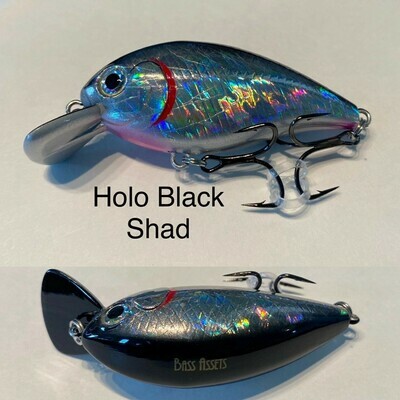 BASS ASSETS KRAKEN 5 HOLO BLACK SHAD BASS ASSETS KRAKEN 5 HOLO BLACK SHAD