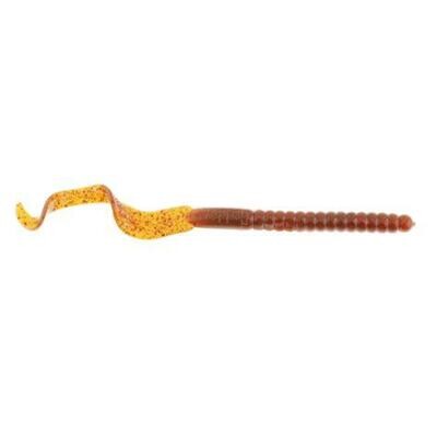 BERKLEY PB POWER WORM 7&quot; MOTOR OIL RED FLECK 13PK