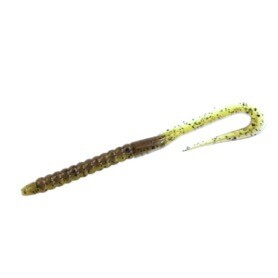 ZOOM MAG U TAIL WORM 7.5" GREEN PUMPKIN 15PK