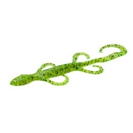 ZOOM LIZARD 6" CHART/PEPPER 9PK