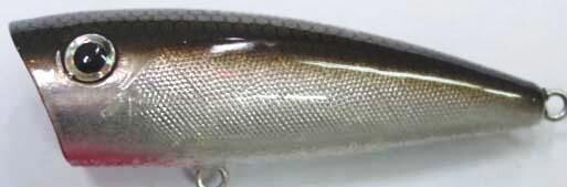 YELLOW MAGIC 1/4OZ POP-R  SMOKE SHAD