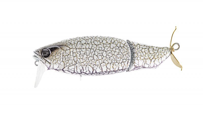 MEGABASS I-LOUD PROP DARTER 4" WHITE PYTHON 1OZ