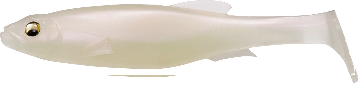 MEGABASS MAGDRAFT FREESTYLE 6" ALBINO PEARL SHAD (2PK)