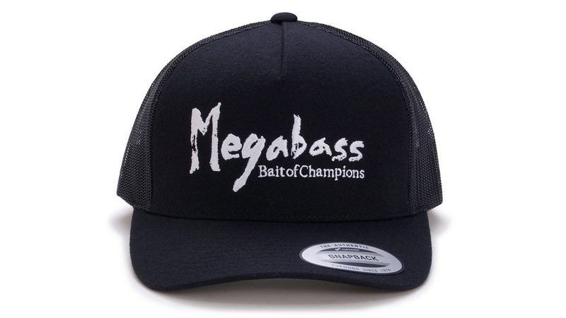 MEGABASS SNAPBACK  BRUSH TRUCKER - BLACK/WHITE