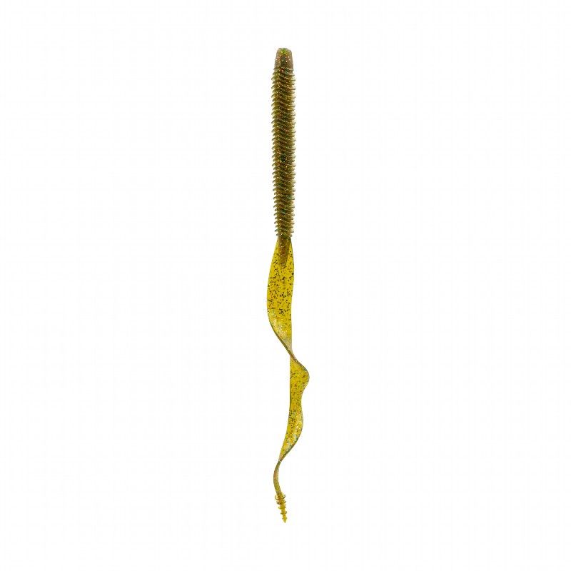 6TH SENSE BOOSA 9.6&quot; RIBBON TAIL WORM GREEN PUMPKIN JUICE 8PK