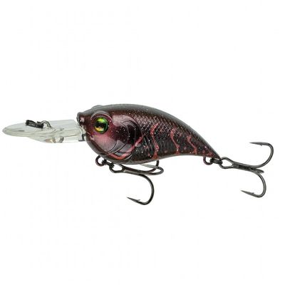 6TH SENSE CURVE 55 CRANK BAIT - BLACK N RED CRAW