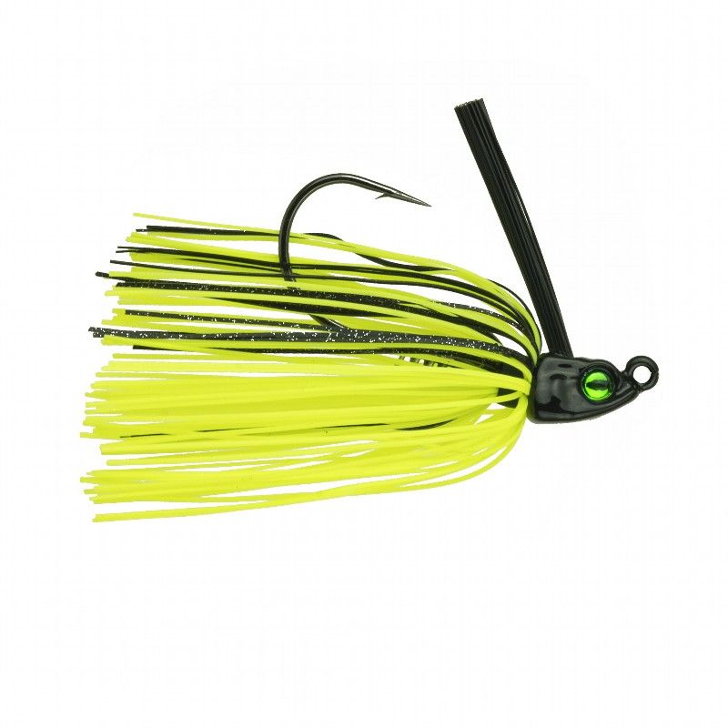 6TH SENSE DEVINE SWIM JIG 1/2OZ CHARTREUSE BLACK BACK