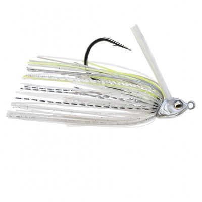 6TH SENSE DIVINE BRAID SWIM JIG 3/8 OZ 5/0 PRO BLUE CHARTREUSE