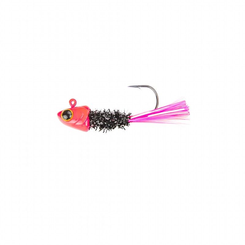 6TH SENSE SPANGLE TINSEL JIGS 1/16OZ BLACK ROSE 5PK