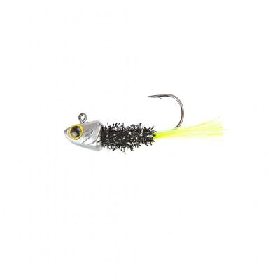 6TH SENSE SPANGLE TINSEL JIGS 1/8OZ BLACK NEON 3PK