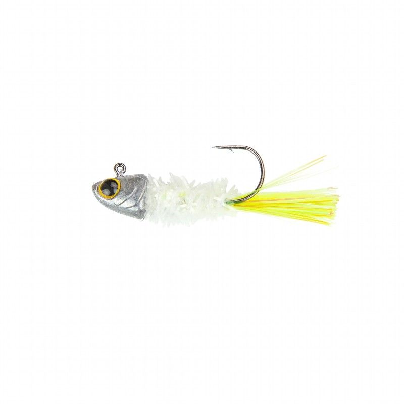 6TH SENSE SPANGLE TINSEL JIGS 1/8OZ SHAD-TREUSE 3PK