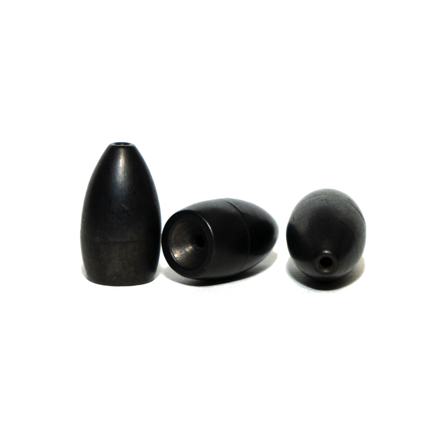6TH SENSE 3/4OZ PITCH BLACK TUNGSTEN FLIPPING WEIGHT 2PK
