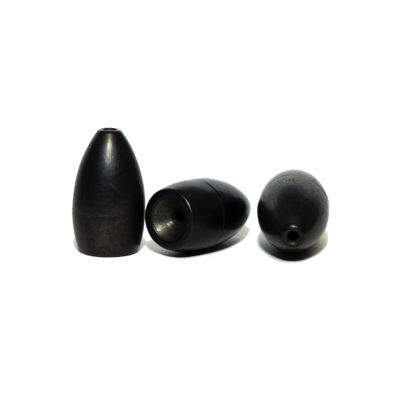 6TH SENSE 1/4OZ PITCH BLACK TUNGSTEN FLIPPING WEIGHT 3PK