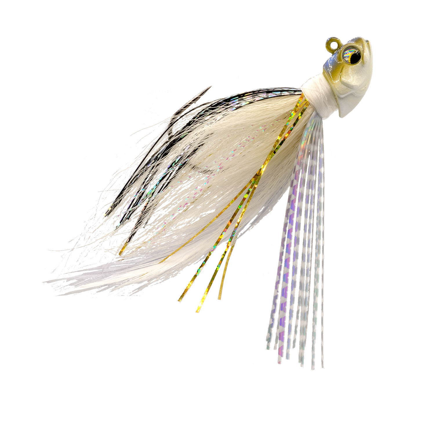 6TH SENSE FLOCK HAIR JIG 3/8OZ GIZZARD SHAD 5/0