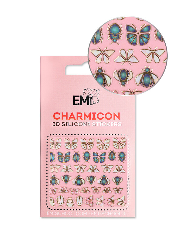 Charmicon 3D Silicone Stickers #135 Insects