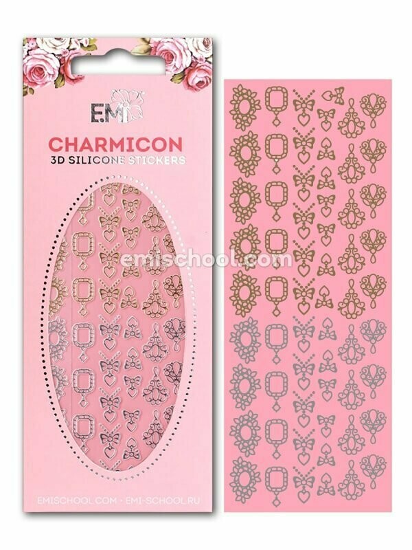 Charmicon 3D Silicone Stickers Jewelry Gold/Silver #4