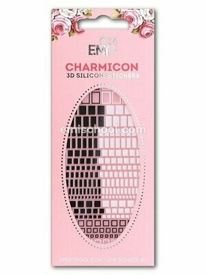 Charmicon 3D Silicone Stickers #40 Geometry Black/White Charmicon 3D Silicone Stickers #40 Geometry Black/White