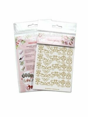 NAILCRUST Pattern Sliders Gold #6
