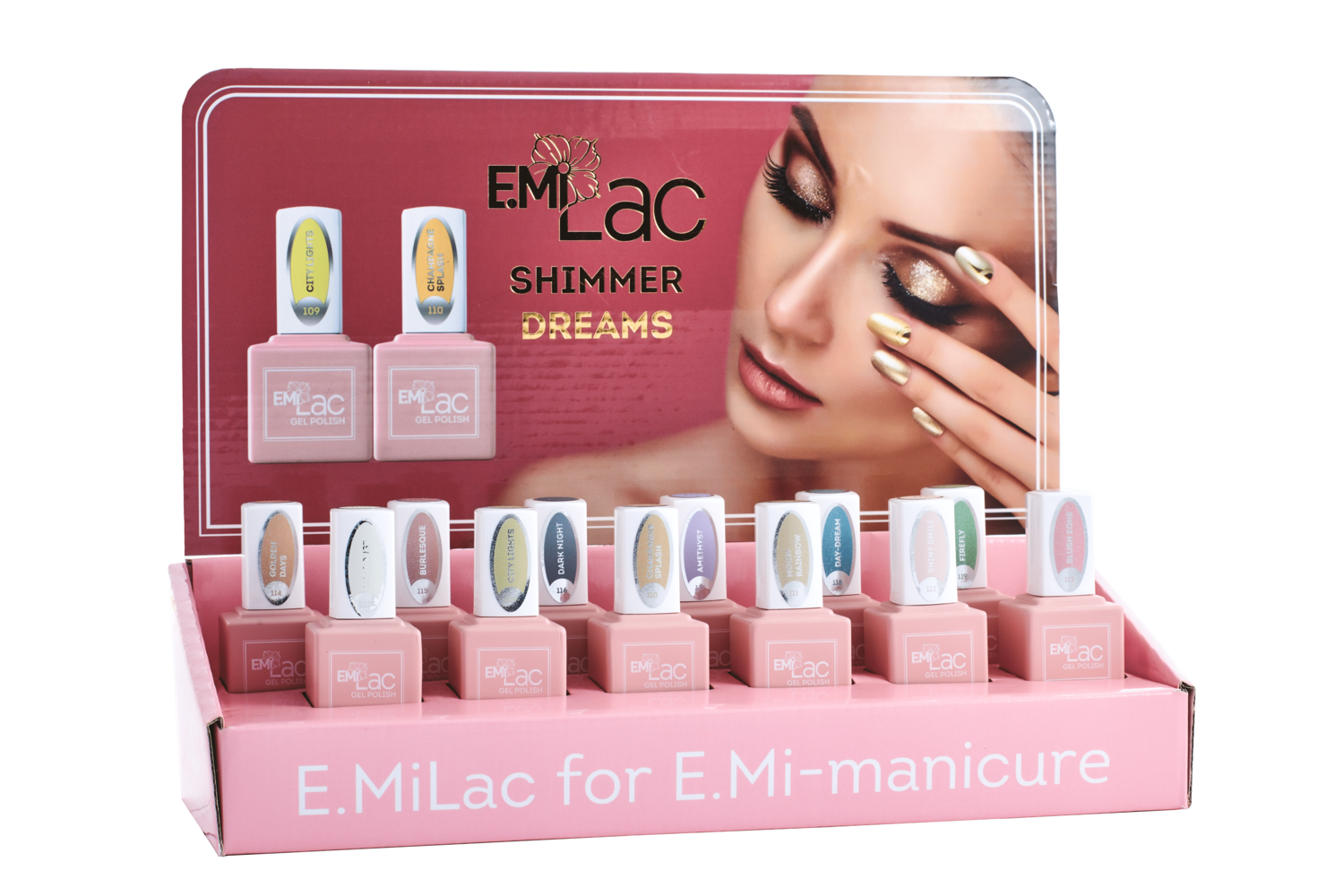 Display E.MiLac Shimmer Dreams+Set