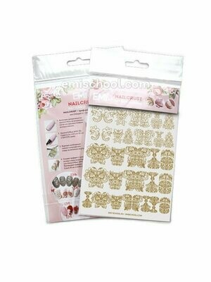 NAILCRUST Pattern Sliders Gold #4