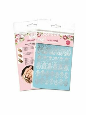 NAILCRUST Pattern Sliders Silver #20