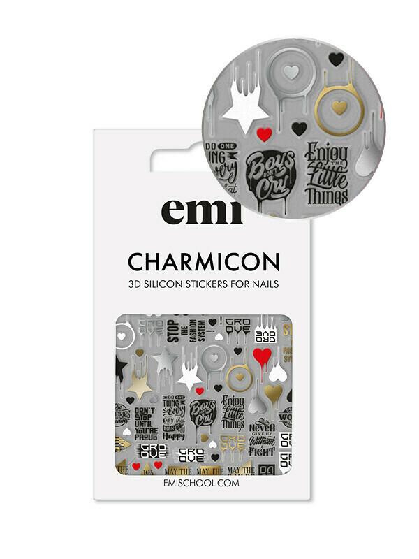 Charmicon 3D Silicone Stickers #168 Badges