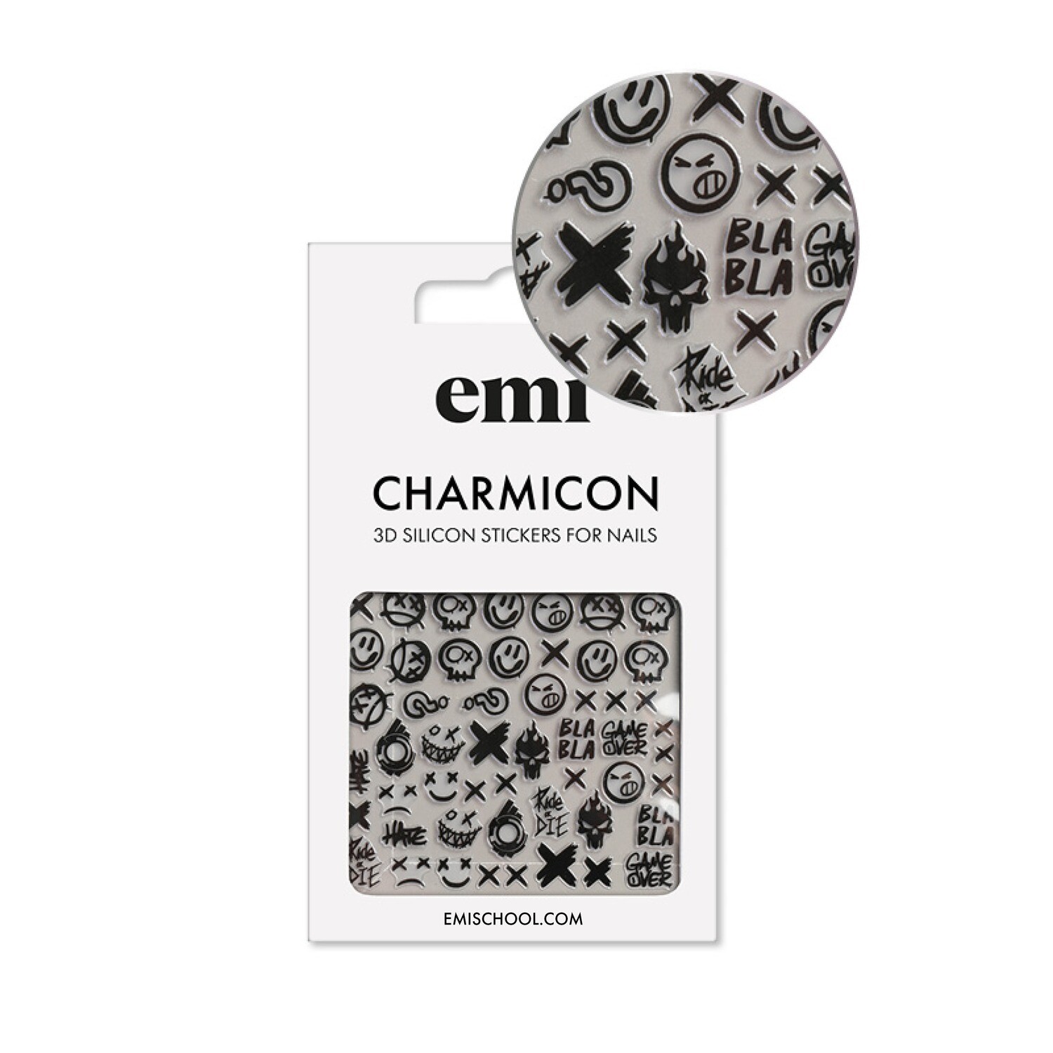 Charmicon 3D Silicone Stickers #181 Smile