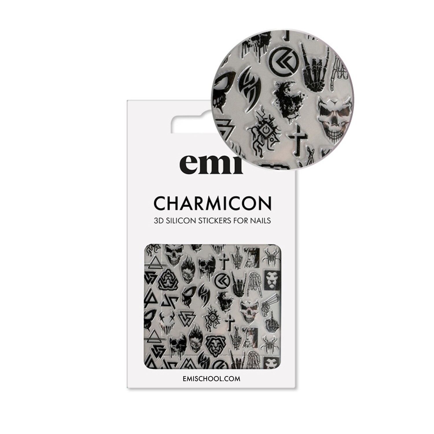 Charmicon 3D Silicone Stickers #182 Gothic