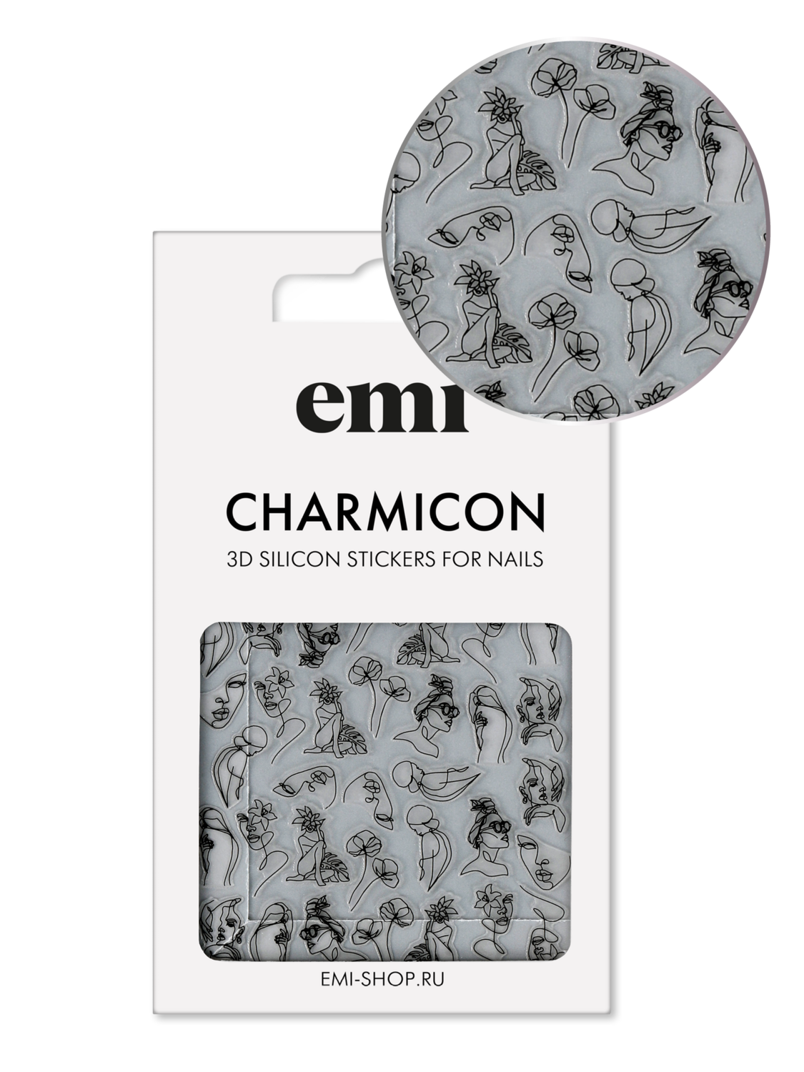 Charmicon 3D Silicone Stickers #209 Feminine