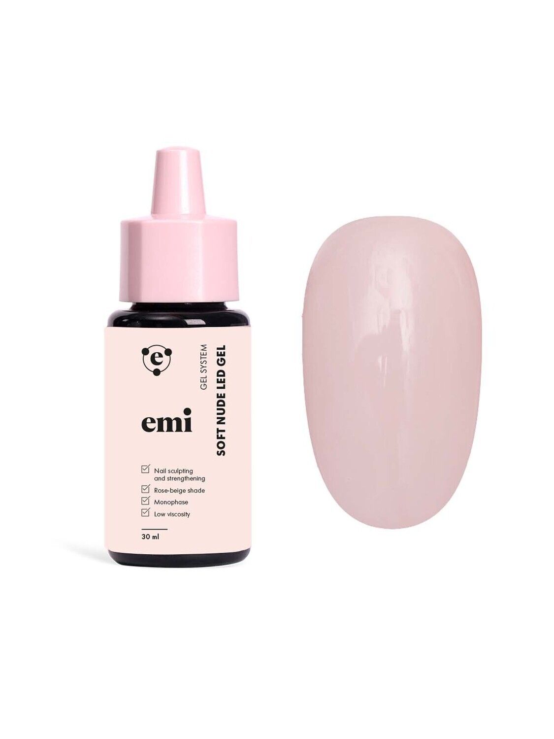 Soft Nude LED Gel in the bottle 30 ml