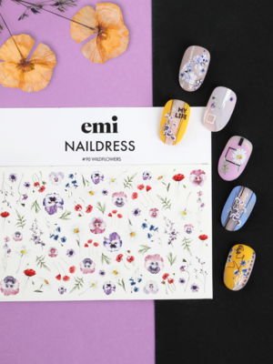 Naildress Slider Design #90 Wildflowers