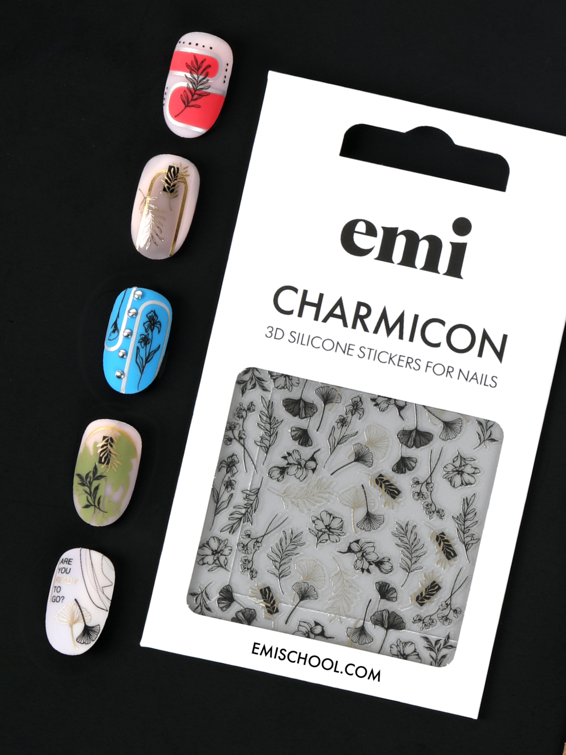 Charmicon 3D Silicone Stickers #212 Floristics -