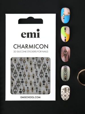 Charmicon 3D Silicone Stickers #214 Fancy Patterns