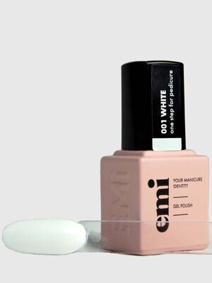 E.MiLac for pedicure White #1, 9 ml.