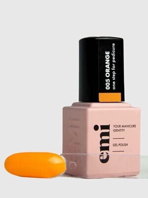 E.MiLac for pedicure Orange #5, 9 ml.
