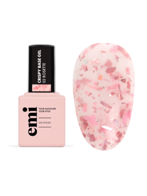 E.MiLac Crispy Base Gel #02 Rosette, 9 ml.