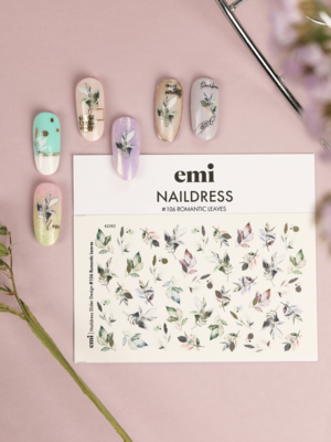 Naildress Slider Design #106 Romantic Leaves #106