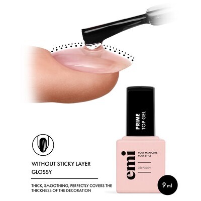 E.MiLac Prime Top Gel, 9 ml