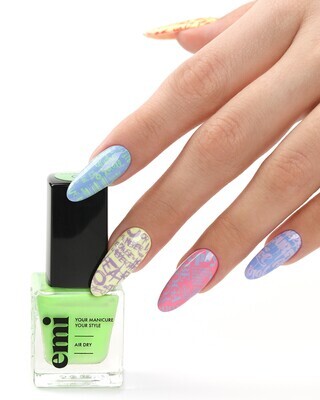 Nail Polish for Stamping Light Green #9, 9 ml.