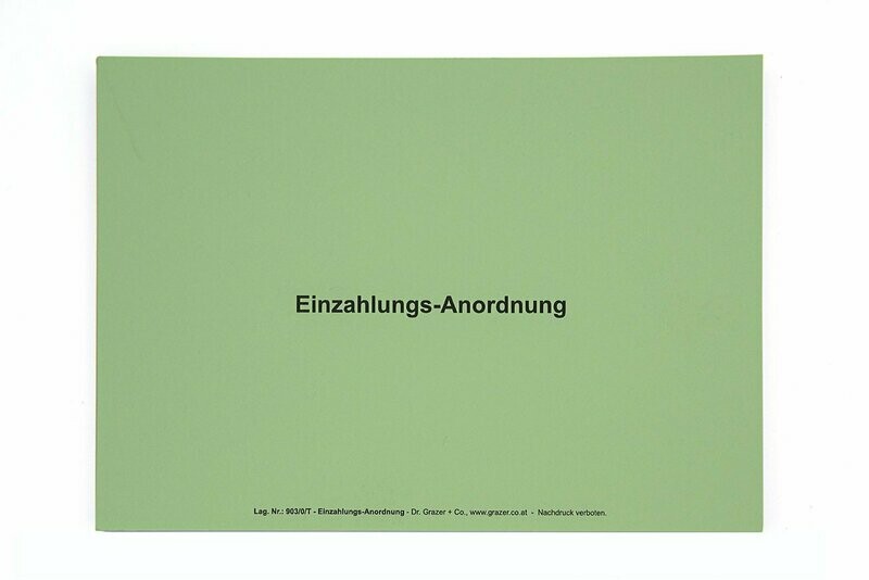 Einzahlungsanordnung